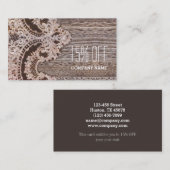 Vintages rustikales Western Land schicke Spitzenho Visitenkarte (Vorne/Hinten)