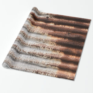 Vintages Rusty Metal Geschenkpapier