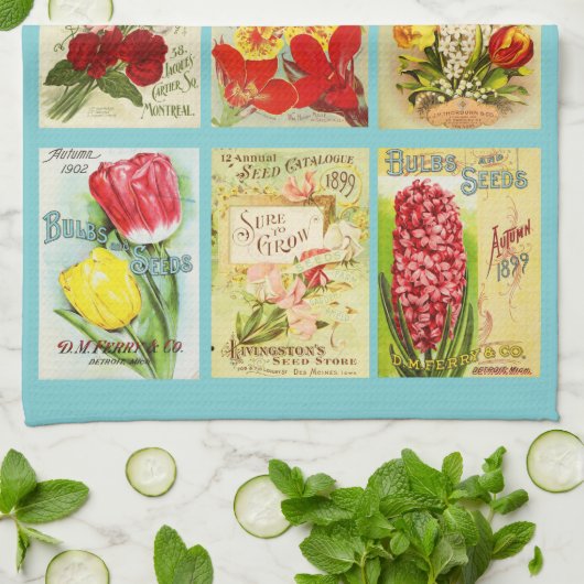 Vintages Saatbeutel Geschirrtuch (Gefaltet)