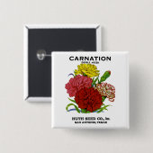 Vintages Saatgut Button (Vorne & Hinten)