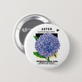 Vintages Saatgut Button (Vorne & Hinten)