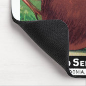 Vintages Saatgut - Etikett Art, Rübenpflanzen Mousepad (Ecke)