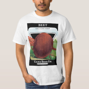 Vintages Saatgut - Etikett Art, Rübenpflanzen T-Shirt