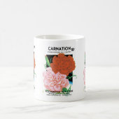 Vintages Saatgut - Etikett Kunst, Nelken Blume Kaffeetasse (Mittel)