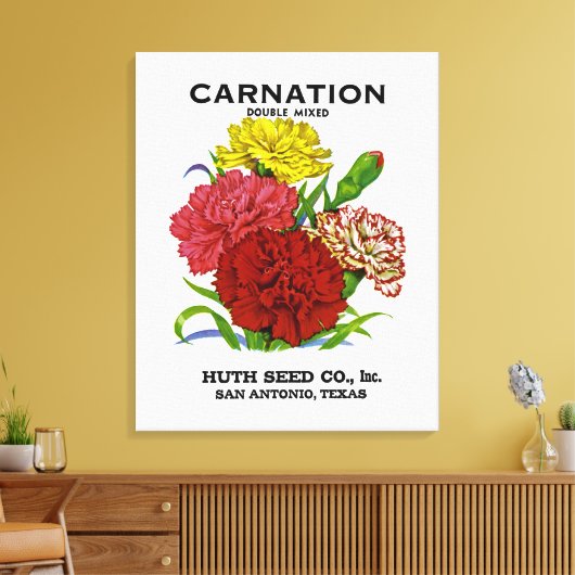 Vintages Saatgut Leinwanddruck (Insitu (Wohnzimmer))