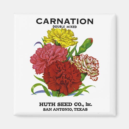 Vintages Saatgut Magnet (Vorne)