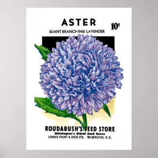 Vintages Saatgut Poster
