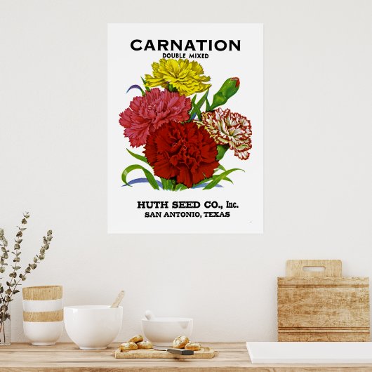 Vintages Saatgut Poster (Küche)