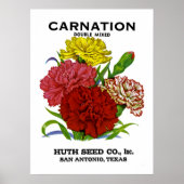 Vintages Saatgut Poster (Vorne)