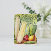 Vintages Saatgut Postkarte (Stehend Vorderseite)