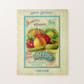 Vintages Saatgut Puzzle (Vertikal)