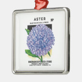 Vintages Saatgut Silbernes Ornament (Links)