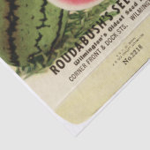 Vintages Saatgut Wassermelon und Hinweise Seidenpapier (Detail)