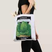 Vintages Saatgutpackungs-Label Art, grüner Kohl Tasche (Von Nahem)