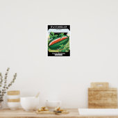 Vintages Saatgutpackungs-Label Kunst, Dichtung und Poster (Küche)