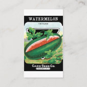 Vintages Saatgutpackungs-Label Kunst, Dichtung und Visitenkarte (Rückseite)