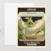 Vintages Saatgutpackungslabel "Best Western Union  (Vorne/Hinten)