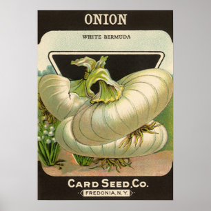 Vintages Saatgutpackungslabel "Best Western Union Poster