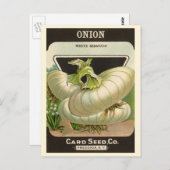 Vintages Saatgutpackungslabel "Best Western Union  Postkarte (Vorne/Hinten)