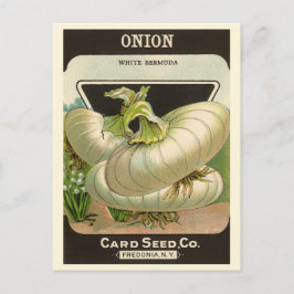 Vintages Saatgutpackungslabel "Best Western Union Postkarte