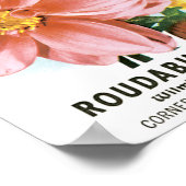 Vintages Saatgutpaket Kunst, Dahlia Garden Blume Poster (Ecke)