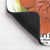 Vintages Saatgutpaket Kunst, Kosmos Garten Blume Mousepad (Ecke)