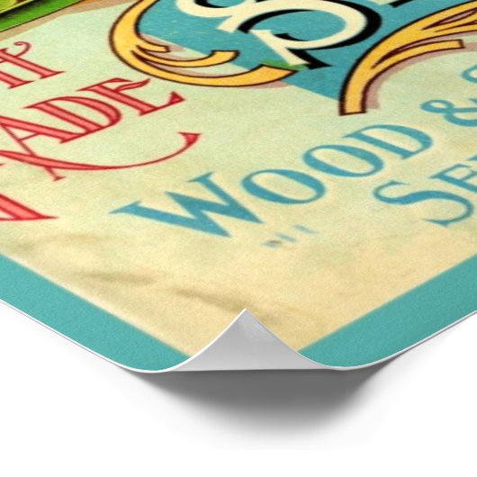 Vintages Saatgutplakat Poster (Ecke)