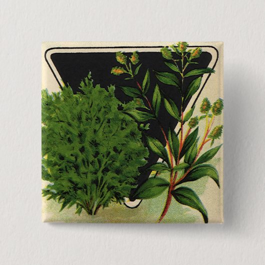 Vintages Saatgutverpackungs-Label Button (Vorderseite)