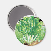 Vintages Saatgutverpackungs-Label Kunst, Schweiz S Magnet (Vorderseite/Rückseite)