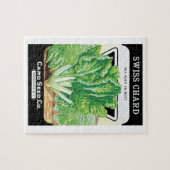 Vintages Saatgutverpackungs-Label Kunst, Schweiz S Puzzle (Horizontal)