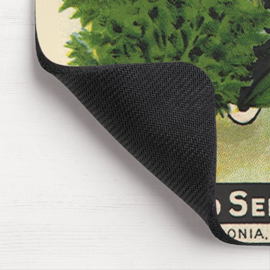 Vintages Saatgutverpackungs-Label Mousepad (Ecke)