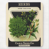 Vintages Saatgutverpackungs-Label Mousepad (Vorne)