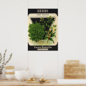 Vintages Saatgutverpackungs-Label Poster (Küche)