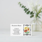 Vintages Saatgutverpackungslabel Art, Calliopsis B Visitenkarte (Stehend Vorderseite)