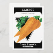 Vintages Saatgutverpackungslabel Art, Danvers Carr (Vorne/Hinten)