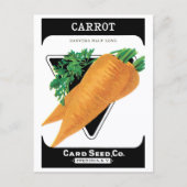 Vintages Saatgutverpackungslabel Art, Danvers Carr Postkarte (Vorderseite)