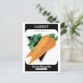 Vintages Saatgutverpackungslabel Art, Danvers Carr Postkarte (Stehend Vorderseite)