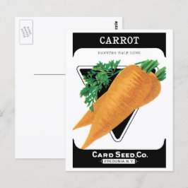 Vintages Saatgutverpackungslabel Art, Danvers Carr Postkarte