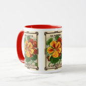 Vintages Saatgutverpackungslabel Art, Nasturtium-B Tasse (Vorderseite Links)