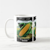 Vintages Saatgutverpackungslabel Art, süßer Gelbko Kaffeetasse (Links)