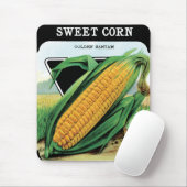 Vintages Saatgutverpackungslabel Art, süßer Gelbko Mousepad (Mit Mouse)