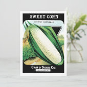 Vintages Saatgutverpackungslabel Art, Sweet White (Stehend Vorderseite)