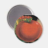 Vintages Saatgutverpackungslabel Art, Tomato Pomod Magnet (Vorderseite/Rückseite)