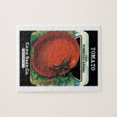 Vintages Saatgutverpackungslabel Art, Tomato Pomod Puzzle (Horizontal)