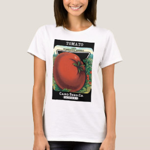 Vintages Saatgutverpackungslabel Art, Tomato Pomod T-Shirt