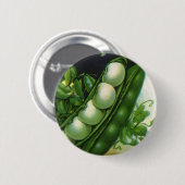 Vintages Saatgutverpackungsmaterial Art, Pole Lima Button (Vorne & Hinten)