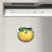 Vintages Saatpacketikett Art, Halloween Pumpkin Magnet (In Situ (Geschirrspüler))