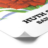 Vintages Saatpacketikett Art, Nelken Blume Poster (Ecke)