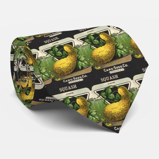 Vintages Saatpacketikett Krawatte (Gerollt)