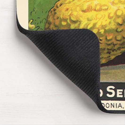 Vintages Saatpacketikett Mousepad (Ecke)